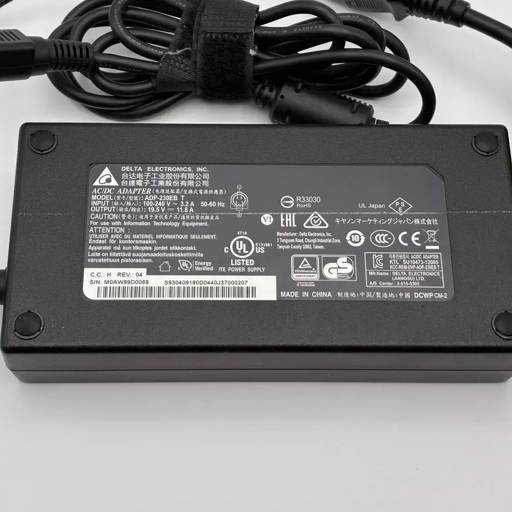 MSI Trident 3 10SA-001US GTX1650 230W Delta 19.5V 11.8A ADP-230EB T AC Adapter